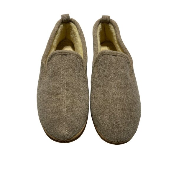Slippero International Mens Wool Felt Slip-On Slippers With Natural Rubber Sole - Picture 1 of 8